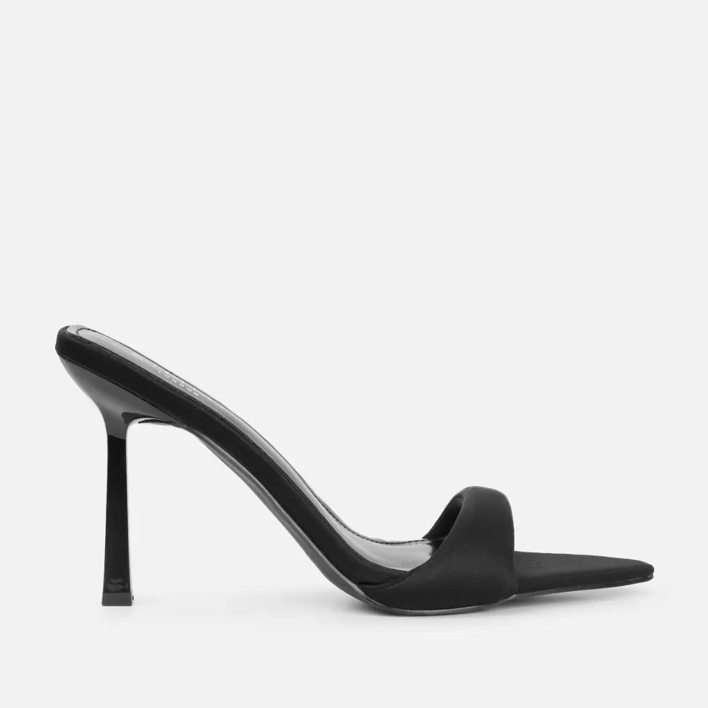 Chic Black Slip-On Heels